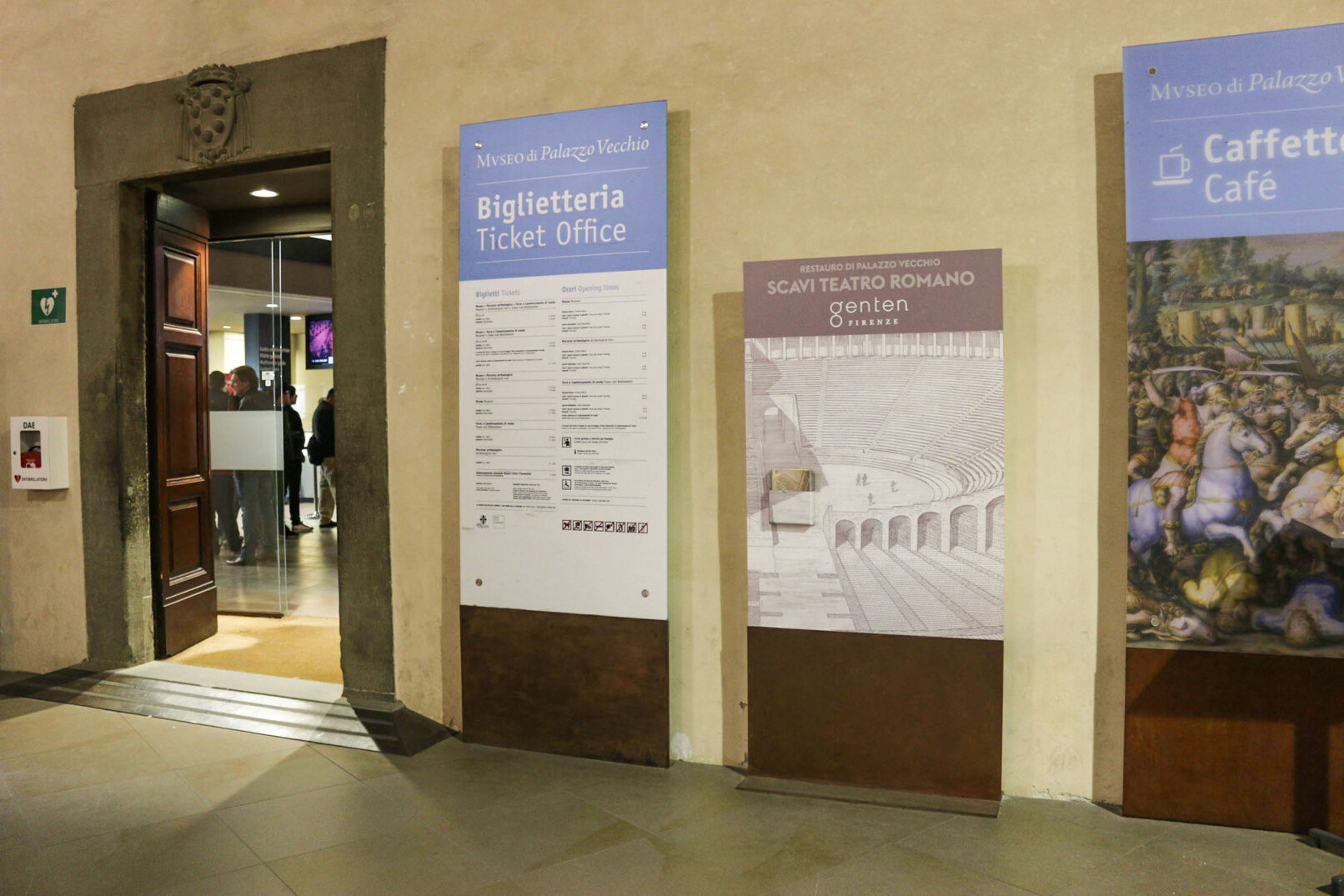 Segnaletica Palazzo Vecchio