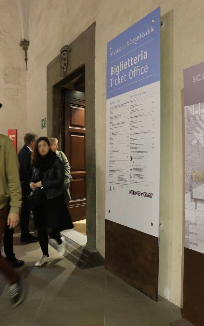 Segnaletica Palazzo Vecchio